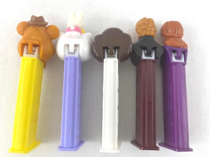 Lot of 5 Pez Dispensers Fozzie Bear Princess Leia Hello Kitty Anna Kristof