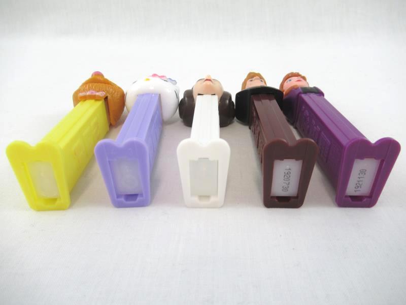 Lot of 5 Pez Dispensers Fozzie Bear Princess Leia Hello Kitty Anna Kristof