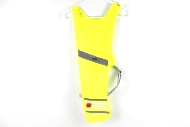Bell Bicycle Safety Vest and Gel Gloves Reflective Neon Yellow LED One Size Bike