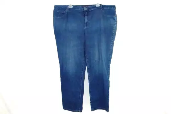 Gloria Vanderbilt Sadie Slim Medium Wash Jeans Women's Plus Size 24W