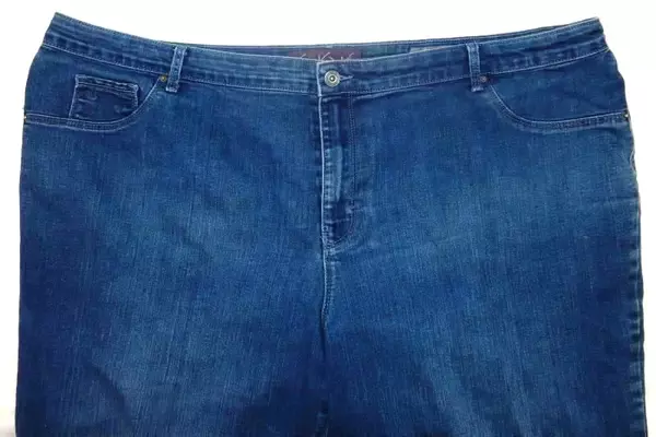 Gloria Vanderbilt Sadie Slim Medium Wash Jeans Women's Plus Size 24W