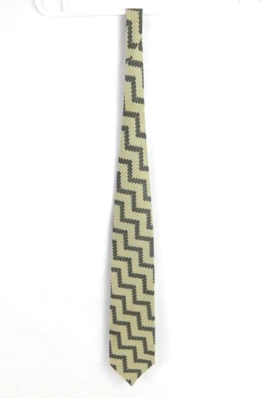 Lot of 2 Vintage Mallory & Church Ltd Neck Ties Chevron Retro Black Grey