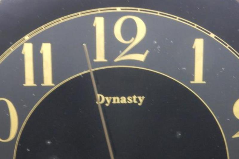 Dynasty Wall Clock Quartz Japan Movement Battery Powered Tested