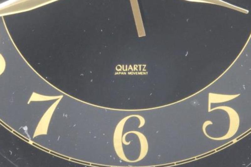Dynasty Wall Clock Quartz Japan Movement Battery Powered Tested