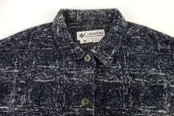 Vintage Columbia Sportswear Coat Women's Blue Button Up Size X Large Collared