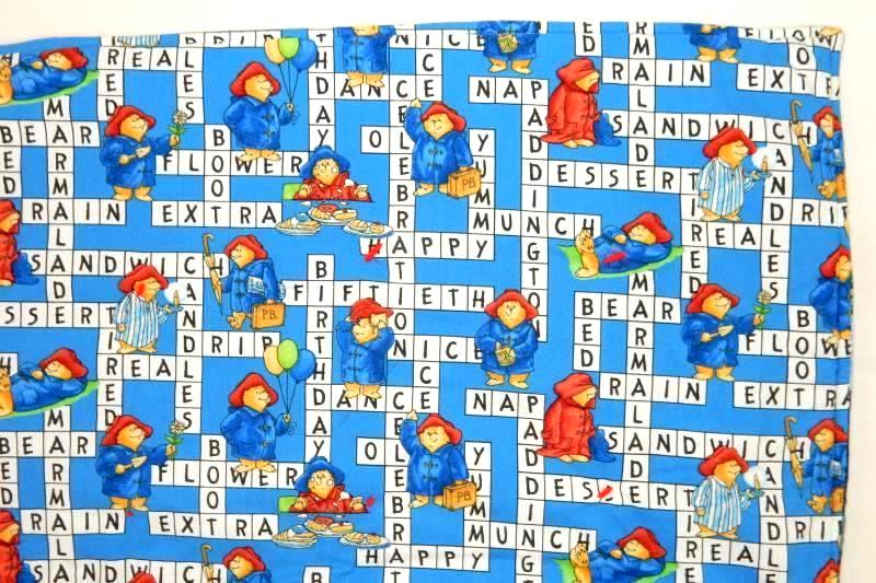 Vintage Homemade Quilt Patchwork Blanket Camper Birds Cars Bugs Crossword