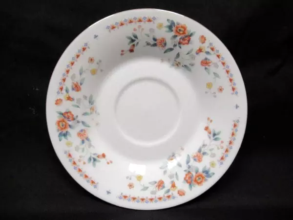Set of 3 Porcelain Cup And Saucer Sets Floral Gold Gild Trim