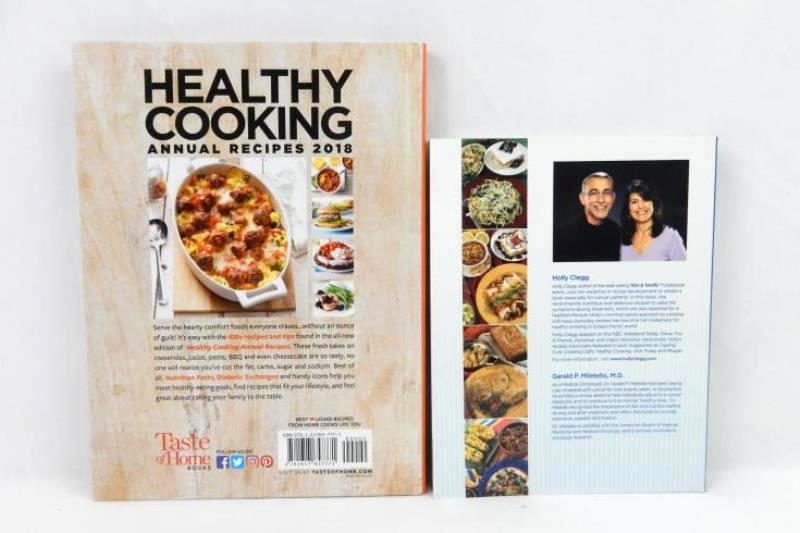 Lot of 2 Healthy Cookbooks Eating Well Through Cancer Healthy Cooking Food