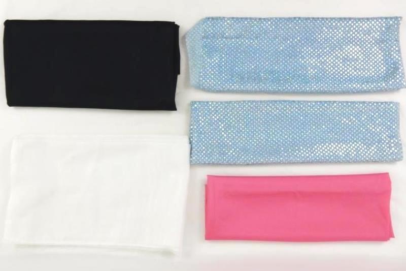 Lot of Fabric Scraps Pieces For Crafting DIY Faux Leather Red Blue Black Green