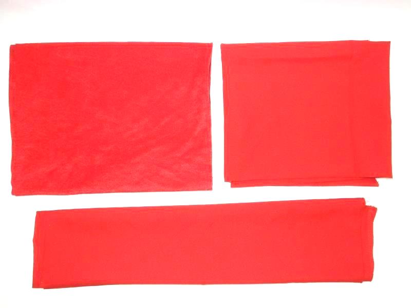 Lot of Fabric Scraps Pieces For Crafting DIY Faux Leather Red Blue Black Green