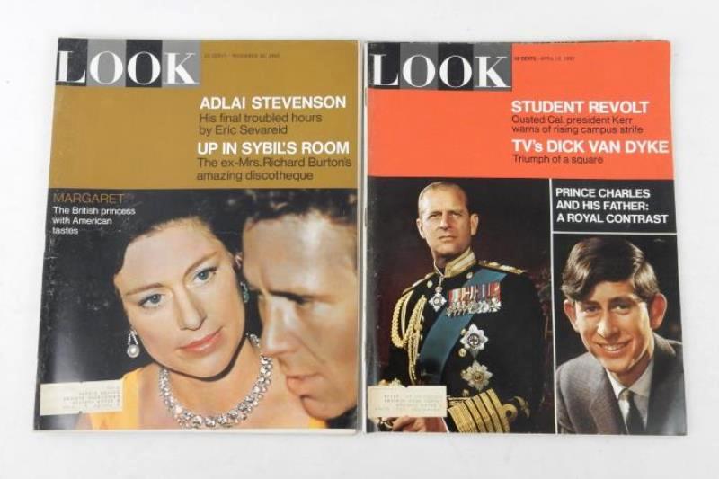 Lot of 2 Vintage Look Magazines British Royalty Covers 1965 1967 Prince Charles