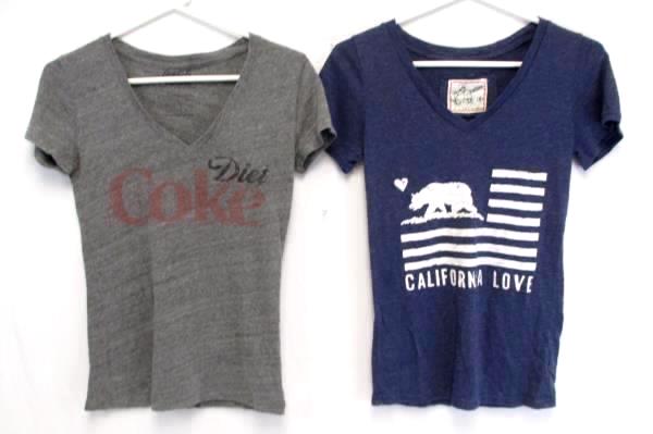 3 Size Small Tops Charlotte Russe Plaid Reflex Blue Tee Coca Cola Vintage Tee