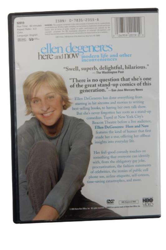 Ellen DeGeneres Here and Now DVD 2003 Film Comedy 60 Minutes Color HBO Video