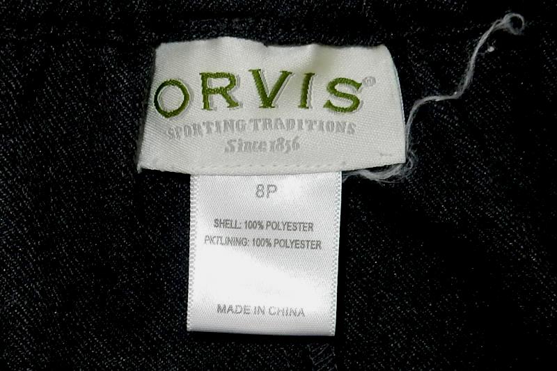 Orvis Grey Straight Fit Skirt Women's Size 8P Petite Elastic Waist Knee Length
