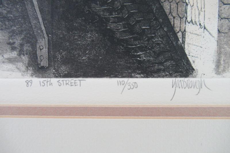 Lot of 2 Jim Yarbrough Limited Edition Prints 431 Oakland Ave & 89 15th St
