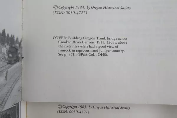 Lot of 2 Issues of Oregon Historical Quarterly Winter 1982 Summer 1983