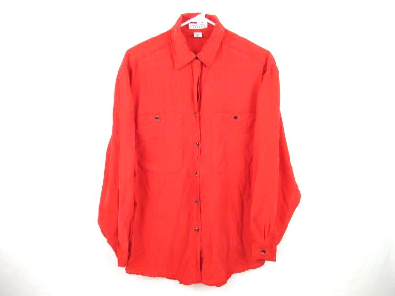 Compagnie Internationale Express Button Up Shirt Women's Size S 100% Silk