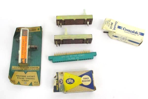 Electrician's Lot Stackable Drawers Micro Switches Hardware Conductors