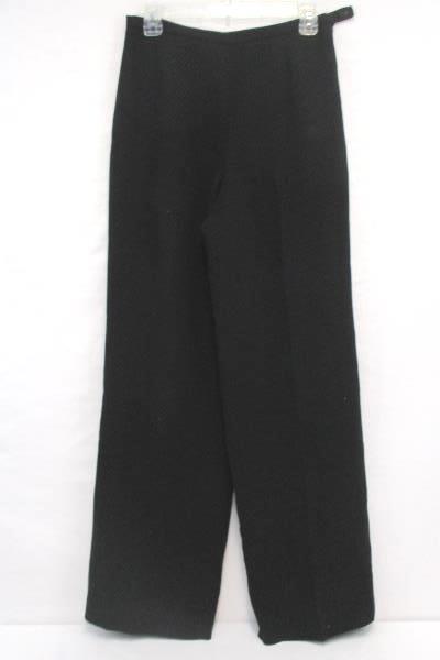 Talbots Lined Pants Black with White Dotted Career Work Size 6