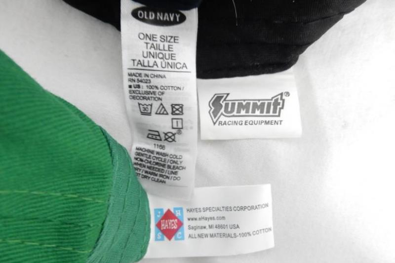 Lot of 5 Adjustable Back Hats Men's One Size Baseball Cap Summit Racing USA