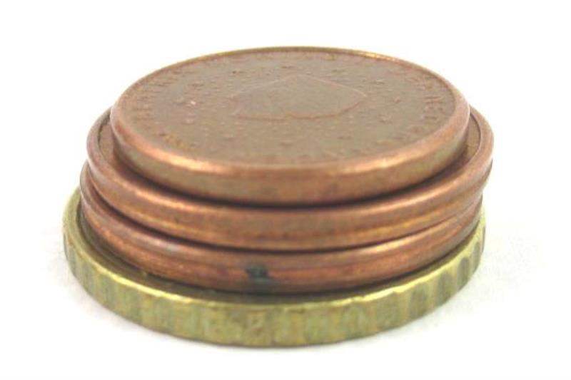 Lot of 4 Vintage Netherlands Euro Cent Coins 1999 to 2001