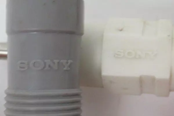 Lot of 2 Sony RCA Video Converter Cables Cords Red White Audio TV Replacements