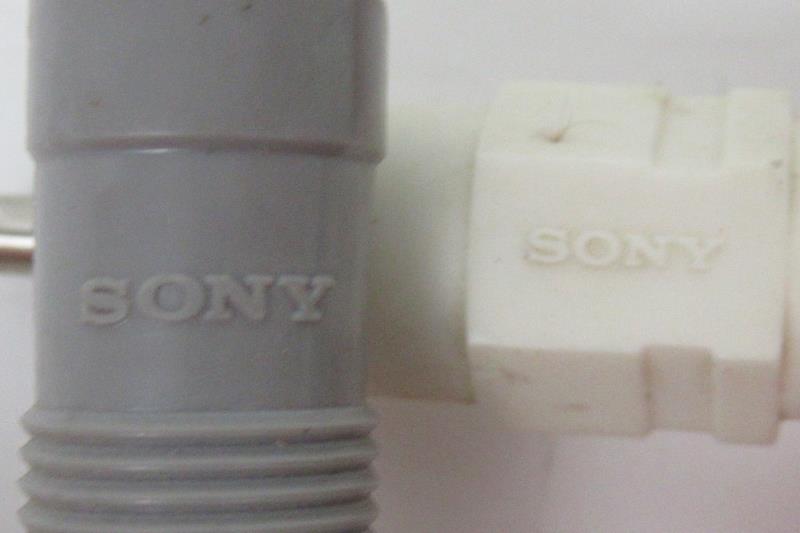 Lot of 2 Sony RCA Video Converter Cables Cords Red White Audio TV Replacements