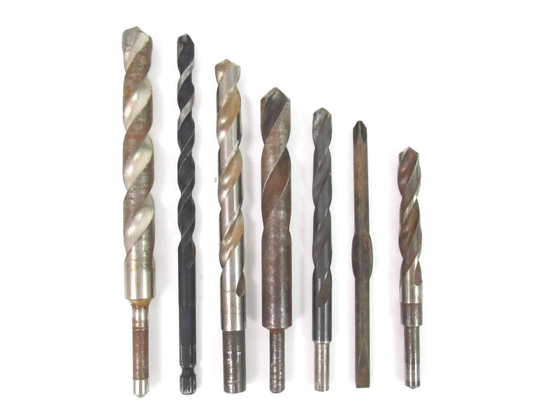 Lot of 7 Vintage Drill Bits Assorted Philips Flat Head High Speed