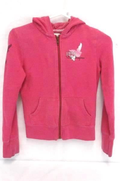 Hoodie Pink Girls Old Navy Sweatshirt Pullover Youth XL Zip Up Dove Stamp
