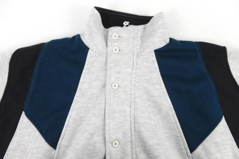 Vintage Pierre Cardin Men's Jacket Button Closure Teal Black Striped Size Large