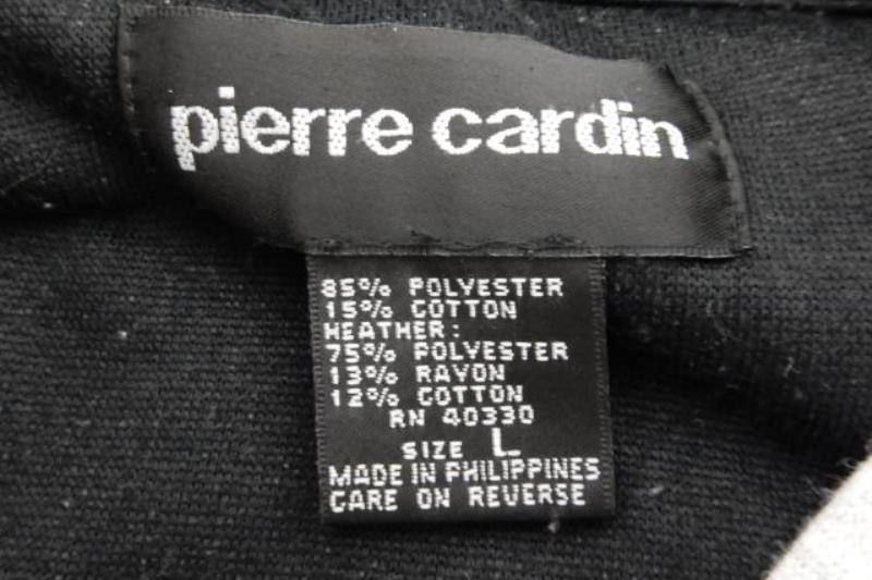 Vintage Pierre Cardin Men's Jacket Button Closure Teal Black Striped Size Large