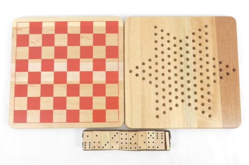 1999 Pressman Classic Collector Series 7 in 1 Wood Games