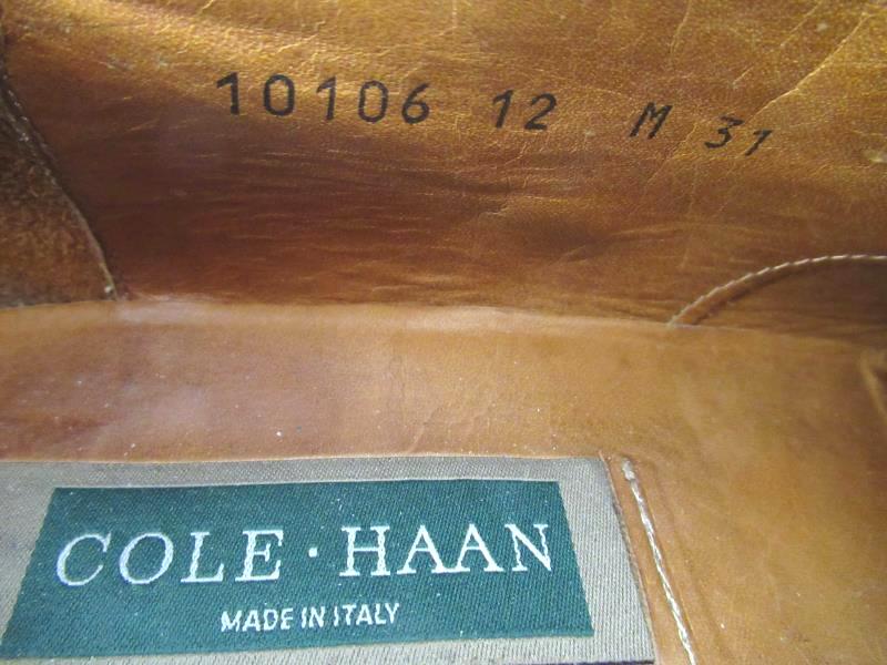 COLE.HANN Shoes Brown Suede Leather Laces Vero Cuoio Men's Size 12 M