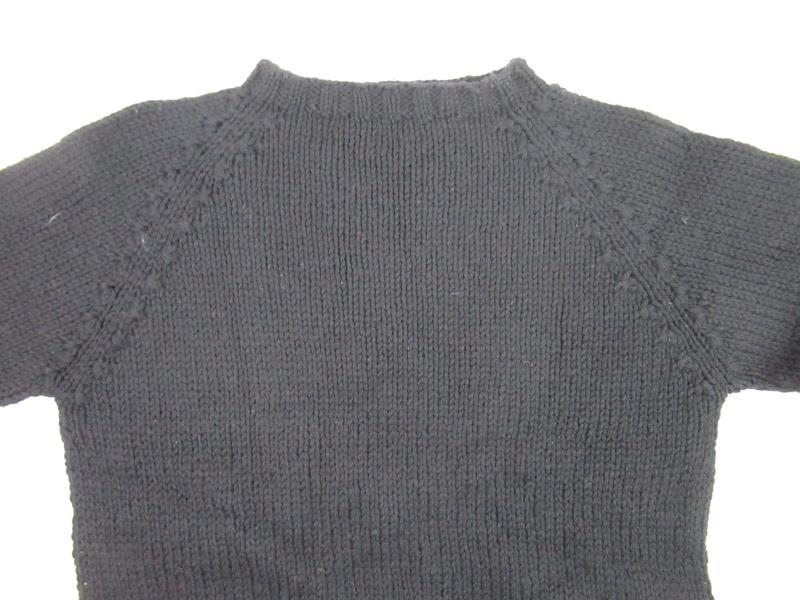 Vintage Knit Sweater Skirt Outfit Set Women Size 6 Black Crochet Formal Wear