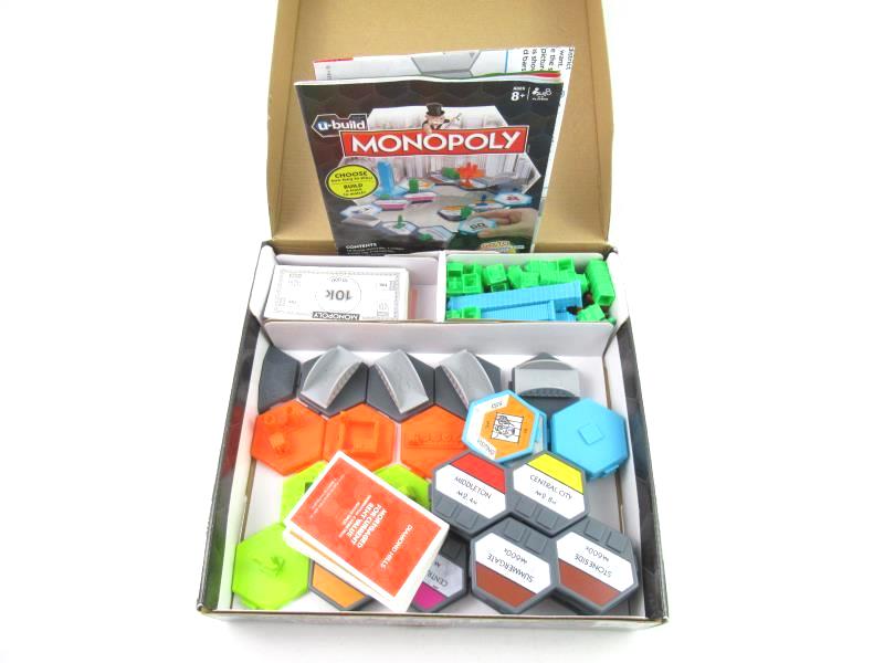 Hasbro U-Build Monopoly Make Your Own Board Choose Game Length 2010