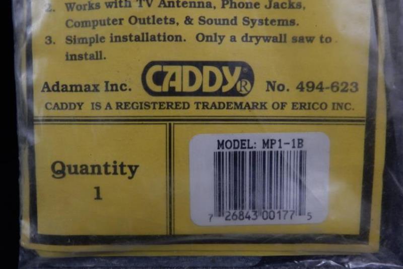 Lot of 4 Adamax Inc Caddy Plate Mounting Brackets MP1-1B Simple Installation