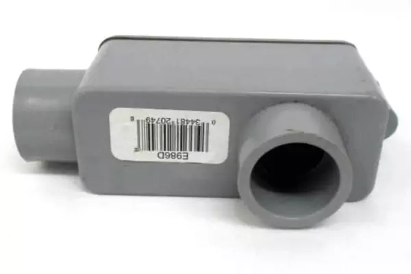 Carlon Lamson & Sessions PVC 341 Conduit Body Grey Non Metal Electrical