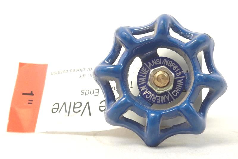 American Valve Gate Valve Brass Threaded Ends 200 PSI 1"