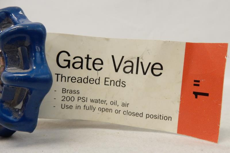 American Valve Gate Valve Brass Threaded Ends 200 PSI 1"