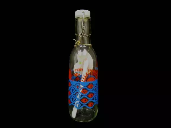 Atlanta Love Bottle USA Manufactured Glass Water Bottle Heart BPA Free 500ml NWT
