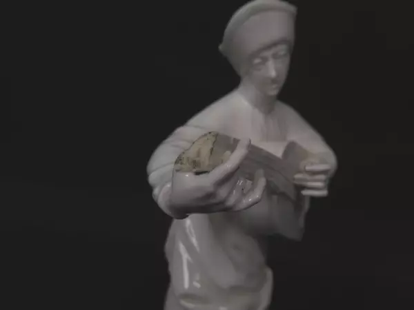 Nymphenburg Porcelain Colonial Musician Figurine B 337 German Collectible