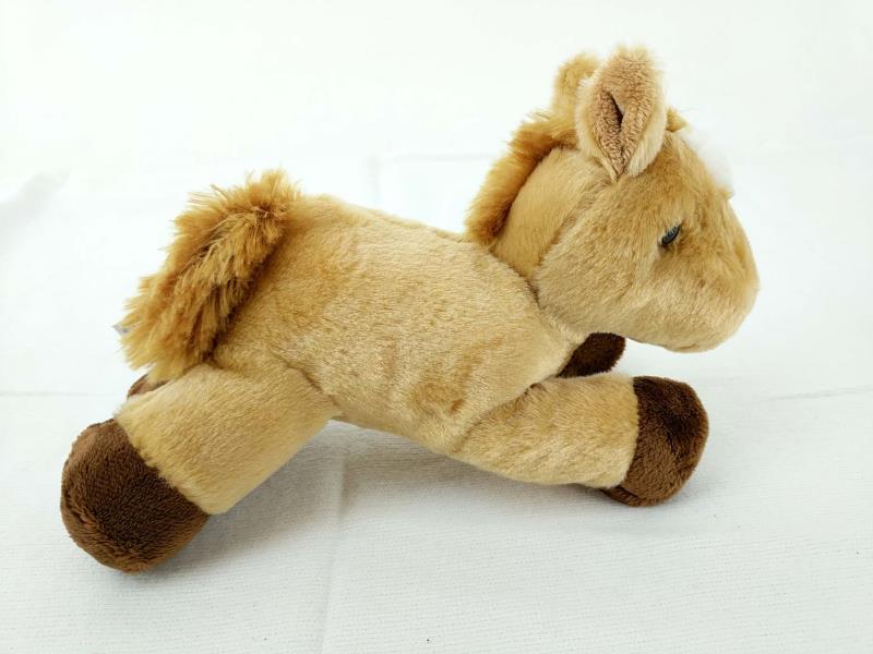 Aurora World Mini Flopsie Prancer Plush Toy 8in Tan Horse with Tag