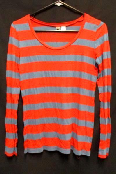Lot of 2 BP Under Cover Long Sleeve Striped Half Sleeve 2 Color Tops Women's Sm