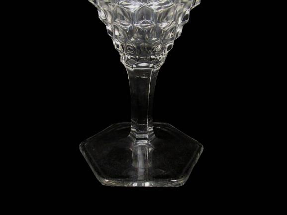 Set of 2 Beautiful Fostoria American Clear Footed Water Glasses 6 7/8" Tall