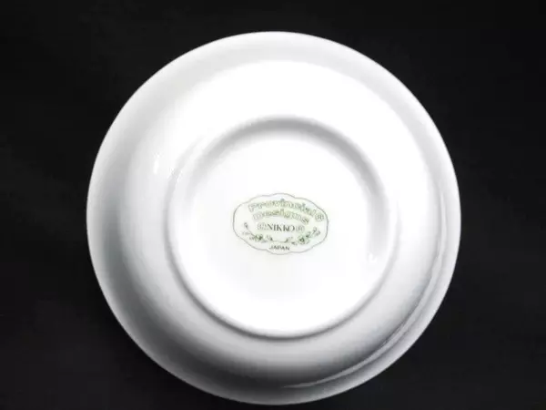 Vintage Nikko Japan Soup Cereal Bowl Dauphine White Blue Pink Green Floral 6.25"