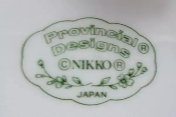 Vintage Nikko Japan Soup Cereal Bowl Dauphine White Blue Pink Green Floral 6.25"