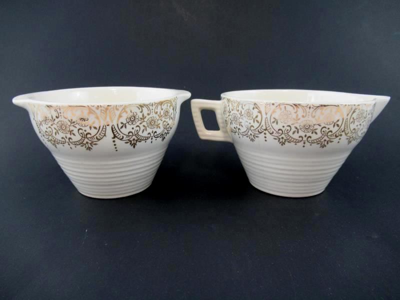 Vintage Triumph American Limoges Sugar Bowl Creamer CHINA DO'R I T-S 284