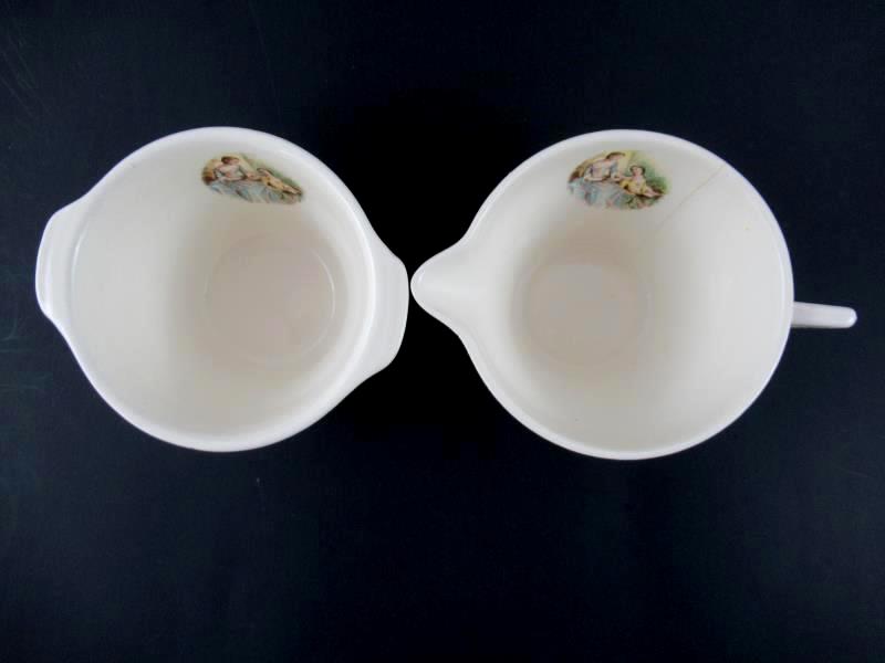 Vintage Triumph American Limoges Sugar Bowl Creamer CHINA DO'R I T-S 284