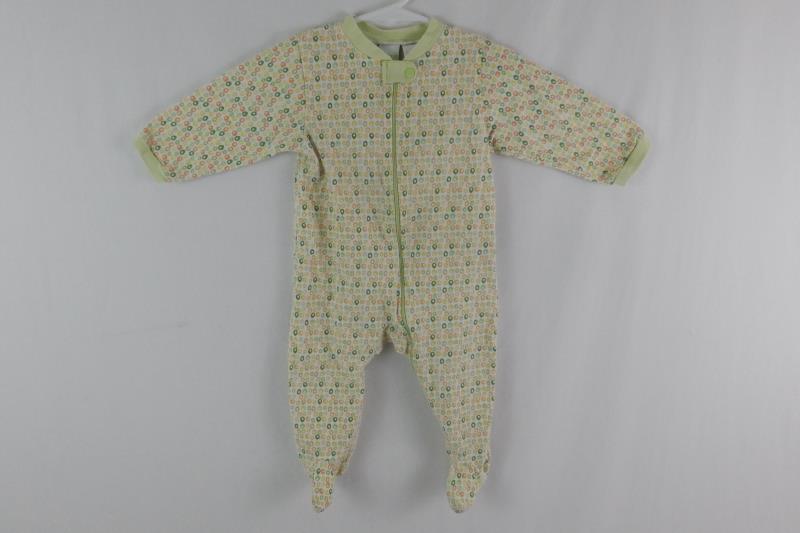 Lot of 4 Baby Clothes Size 6 To 9 Months Blue Green Stars Dots Sleepers Outfit