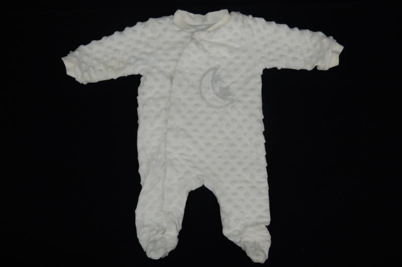 Lot of 4 Baby Clothes Size 0-3 Months Blue Green Stars Dots Sleeper Pants